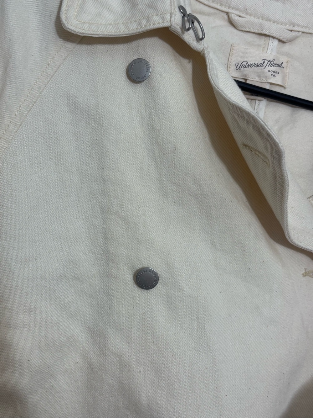 Universal Thread Cream Lightweight Jean Jacket - Picture 4 of 5